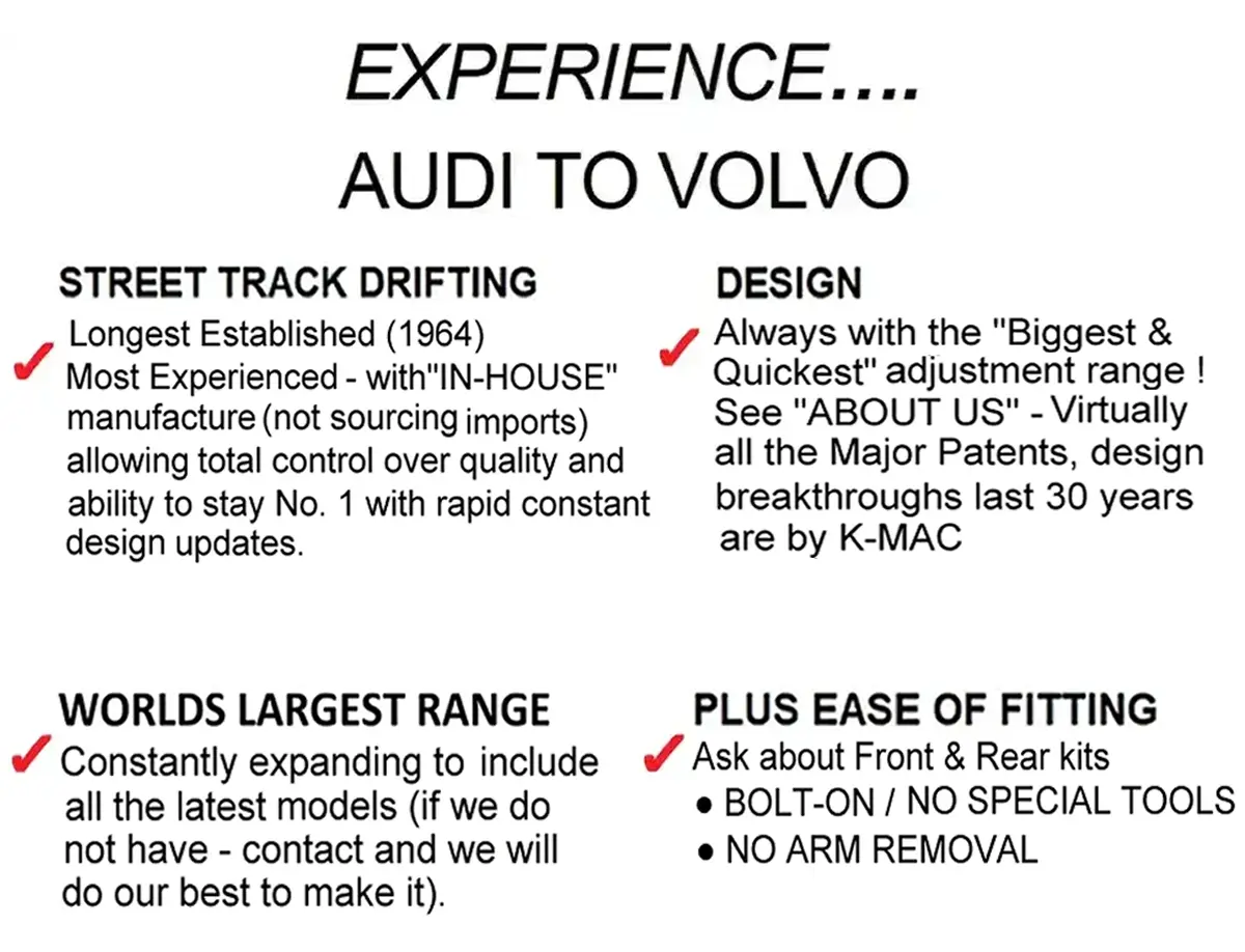 K-MAC Camber Caster Kit