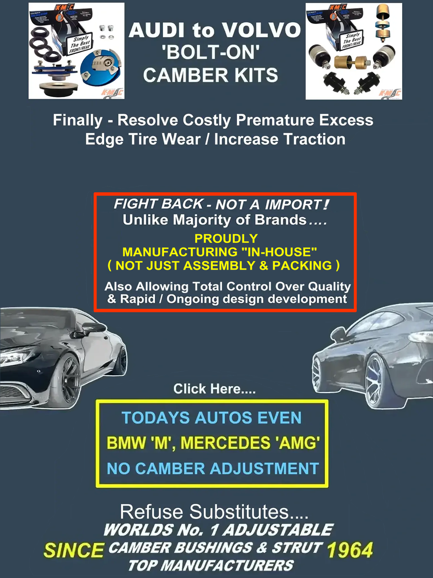 K-MAC Camber Caster Kit