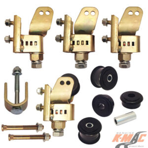 ford 181316 j frontfalcon au, ba, bf, rtv ('98 '08)   (set of 4) genuine k mac fast "ratchet" adjust. camber & caster biggest, quickest, strongest adjustment system. also includes bush extraction tool
