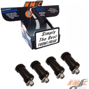 mercedes <ko 046>501716m</ko 046><br/><kv orange>w124/ c124(e), r129 (sl), w201(190) </kv orange> <br/> ( set of 4 ) <br/>front camber (& caster) <br/> k mac doubles adj.<br/>range bush kit